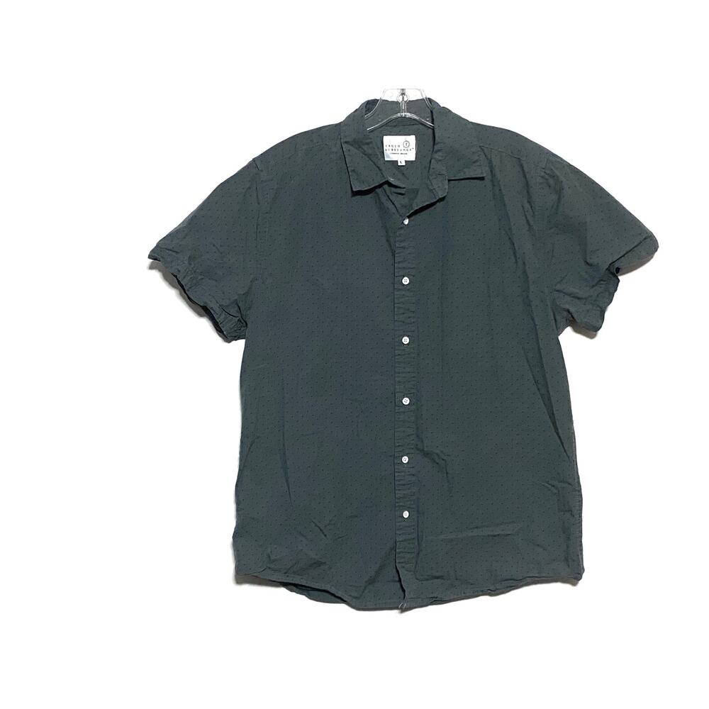 Truth Substance Common Sense Button Shirt Mens Large L Cross Geometric Cotton